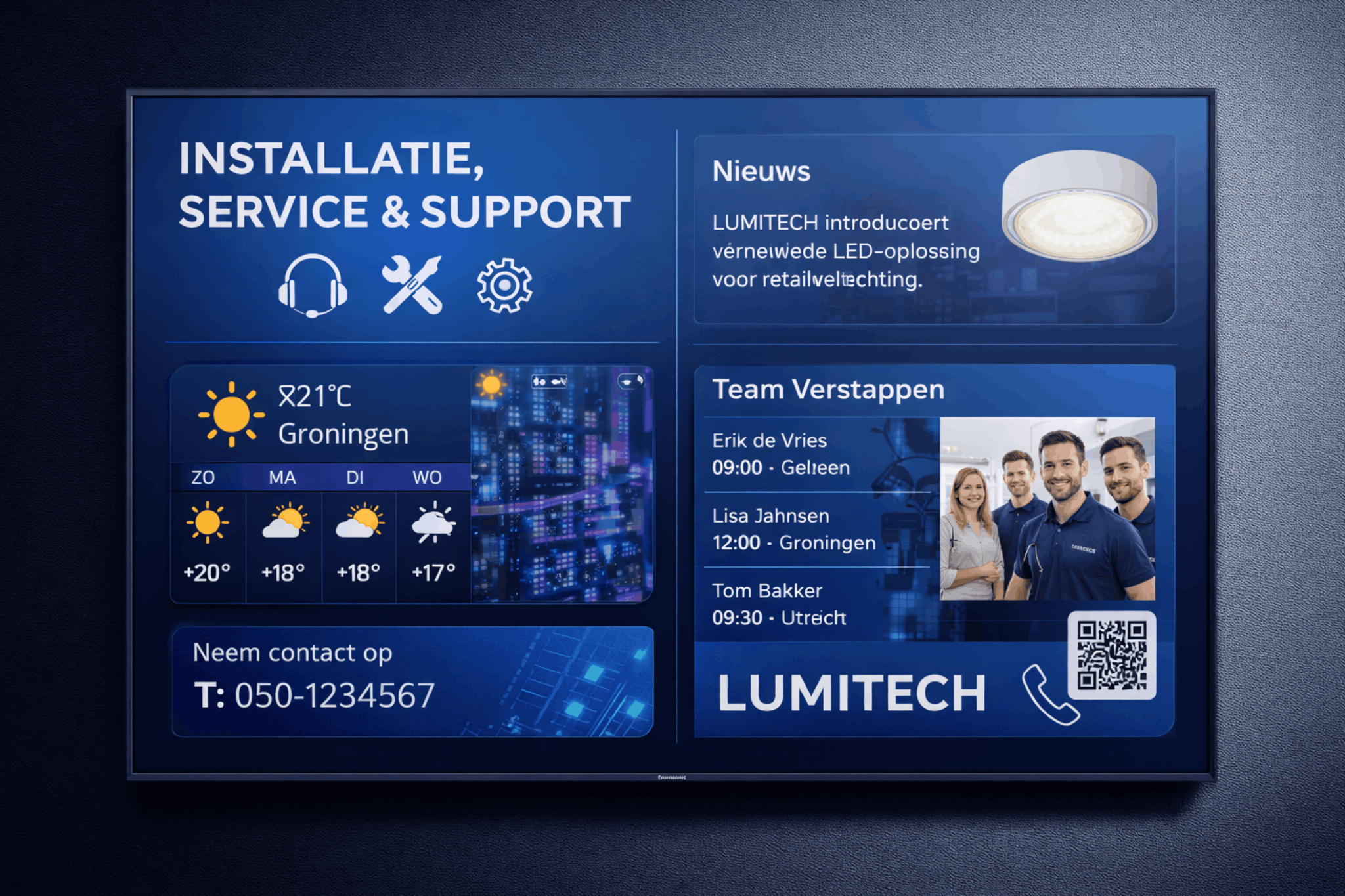 Narrowcasting voorbeeld