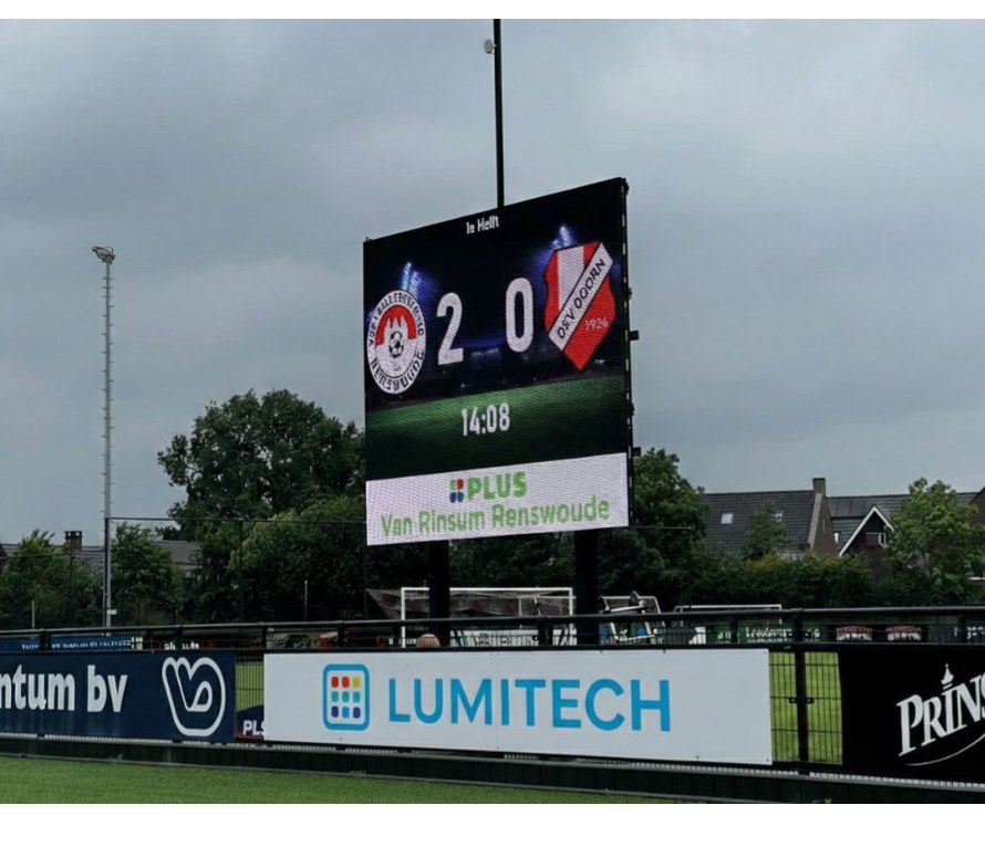 LED scorebord op paal